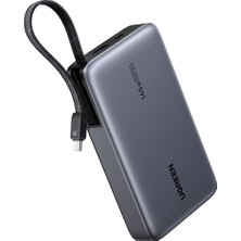 Ugreen Nexode 20.000 Mah 145 W Dahili Usb-C Kablolu Hızlı Şarj Powerbank, 55992B