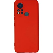 Prativas Infinix 11S Kılıf Nano Içi Kadife Silikon - Kırmızı