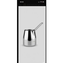 PremiumPort Didim Çelik Kulplu Sütlük ve Cezve Seti 800 Ml, Şık ve Dayanıklı Tasarım