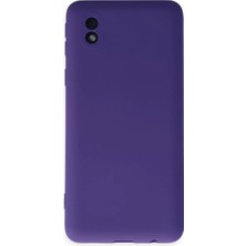 Prativas Galaxy A01 Core Kılıf Nano Içi Kadife Silikon - Mor