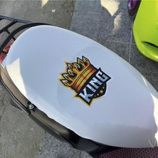 Desenli Beyaz Penye Motosiklet Kılıfı, Motor Uyumlu, Koruyucu ve Şık Tasarım