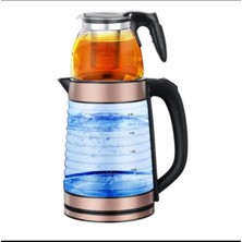 PremiumPort Cam Demlikli 2l Su Isıtıcı, Şık ve Pratik Ev Gereciği