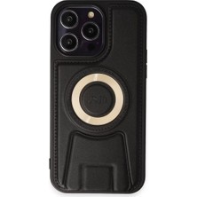 Prativas Iphone 14 Kılıf Merkür Magneticsafe Standlı Kapak - Siyah