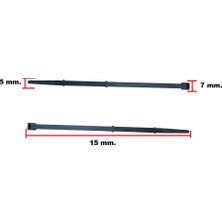 Gutsy Cırt Kelepçe 15 cm x 5 mm Setli ve Kademeli Siyah | 10 Adet Paket | Özel Kablo Bağı