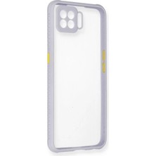 Prativas A73 Kılıf Miami Şeffaf Silikon - Lila