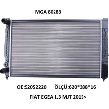 Gutsy Fıat Egea Motor Su Radyatoru 1.3d Mtj 1.4 (Al-Pl-Brz) (620X388X16) 52052220