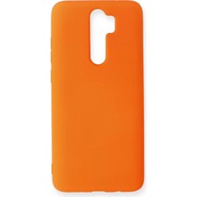 Prativas Redmi Note 8 Kılıf Nano Içi Kadife Silikon - Turuncu