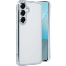 Prativas Galaxy S25 Kılıf Lensli Silikon - Gümüş