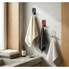 3'lü Gold Top Uçlu Yapışkanlı Plastik Askı