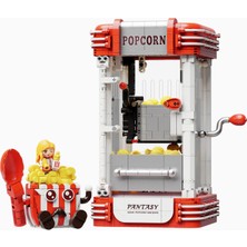 Pantasy Retro Popcorn Makinesi LEGO Yapım Seti Koleksiyonluk Model