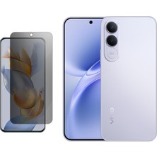 ECR MOBILE Vivo V70 Fe ile Uyumlu Mat Hayalet (Privacy) 9h Kırılmaz Nano Ekran Koruyucu