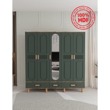 T&B Dova 5 Kapaklı Çekmeceli Gardırop - Tamamı Mdf
