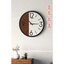 Lupokraft Ahşap Duvar Saati 48 cm – Minimal Tasarım