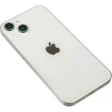 Prativas Iphone 14 Diamond Kamera Lens - Yeşil