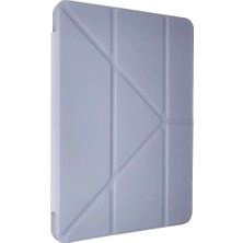 Prativas Galaxy Tab A9 Kılıf Kalemlikli Mars Tablet Kılıfı - Lila