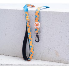 Pawstar Citrus Leash Narenciye Desenli Kedi Köpek Sevk & Gezdirme Kayışı Köpek Uzatma Tasması-1,5cm