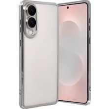 Prativas Galaxy S25 Edge Lensli Silikon - Gümüş