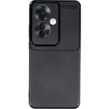 Prativas Reno 11F Kılıf Auto Focus Karbon Kapak - Siyah