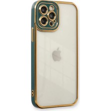 Prativas Iphone 12 Kılıf Liva Lens Silikon - Yeşil