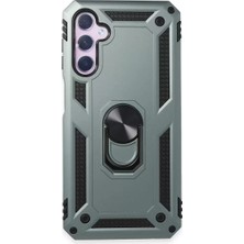 Prativas Galaxy A14 4g Kılıf Sofya Yüzüklü Silikon Kapak - Yeşil