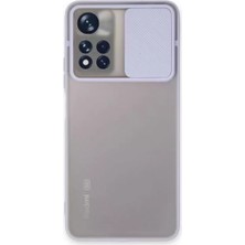 Prativas Redmi Note 11T Kılıf Palm Buzlu Kamera Sürgülü Silikon - Lila
