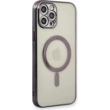 Prativas Iphone 12 Kılıf Magneticsafe Silikon - Siyah