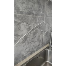 Prativas 30X30 Antrasit Mermer Desenli Duvar Sticker