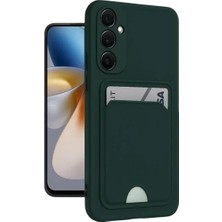 Prativas Galaxy A16 5g Kılıf Kelvin Kartvizitli Silikon - Koyu Yeşil