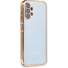 Prativas Galaxy A13 4g Kılıf Lensli Silikon - Gold