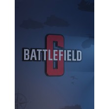 Goka 3D Craft Battlefield 6 Temalı Premium 3D Duvar Dekoru - Oyuncu Odası Aksesuarı 11 x 17CM