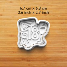 Hobist 18 Yaş Doğum Günü Kurabiye ve Şeker Hamuru Kalıbı