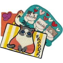 Prativas Sevimli Hayvan Tasarımlı Kapı Paspası