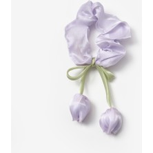 Le Mabelle Lila Lale Figürlü Kız Çocuk Lastik Toka