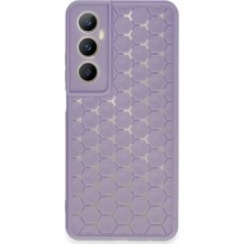 Prativas C65 Kılıf Petek Silikon Kapak - Lila