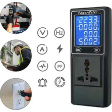 Prativas PM-26400 Volt Amper Watt Hz Güç Ölçer Dijital Ekranlı (Powermeter)