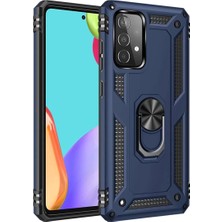 Prativas Galaxy A33 5g Kılıf Sofya Yüzüklü Silikon Kapak - Lacivert