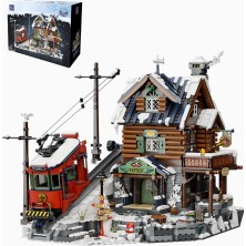 Pantasy Winter Ski Lodge Yapım Seti 3135 Parça Modüler Kış Dağ Evi Modeli