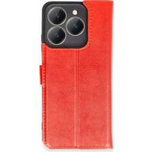 Prativas C63 Kılıf S Kapaklı Kılıf - Kırmızı