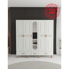 T&B Dova 5 Kapaklı Çekmeceli Gardırop - Tamamı Mdf