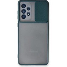 Prativas Galaxy A53 5g Kılıf Palm Buzlu Kamera Sürgülü Silikon - Yeşil