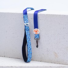 Pawstar Charm Leash Nazar Boncuğu Desenli Kedi Köpek Sevk & Gezdirme Kayışı Köpek Uzatma Tasması-1,5cm