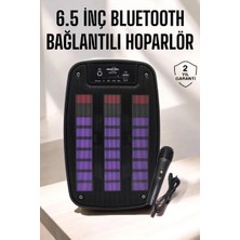 Prativas Bluetooth Hoparlör Rgb Işıklı USB Sd Kart Girişli Taşınabilir