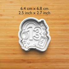 Hobist 13 Yaş Doğum Günü Kurabiye ve Şeker Hamuru Kalıbı