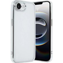 Prativas Iphone 16E Kılıf Lensli Silikon - Gümüş