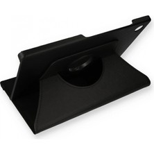 Pileli Store Pilelistore   Samsung Galaxy X200 Tab A8 10.5 Kılıf 360 Tablet Deri Kılıf - Siyah