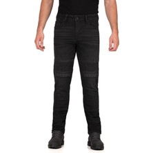 The Biker Jeans Thebikerjeans Iron Shield Flexi Black Motosiklet Kot Pantolonu