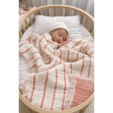 Yada Baby %100 Pamuklu 8 Katlı Multi Müslin Bebek Çocuk Battaniyesi – Xl (120X100 Cm) Gül Kurusu