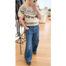 Modaonna Işleme Detaylı Tasarım Yünlü Kazak