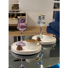 Yumuk Shop Respiro 6 Kişilik Sunum Tabaklı Kahve Fincan Takımı  90 ml