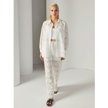 Unique Brode Kumaşlı Pantolon